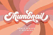Brody Script & Extrude, a Script Font by joelmaker (Thumbnail 10 of 15)