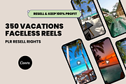 350 Beach Travel Canva Reels Videos, a Social Media Template by Design By Hira (Thumbnail 1 of 9)