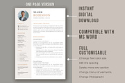 Professional CV template/ resume, a Resume Template by aivos (Thumbnail 2 of 7)