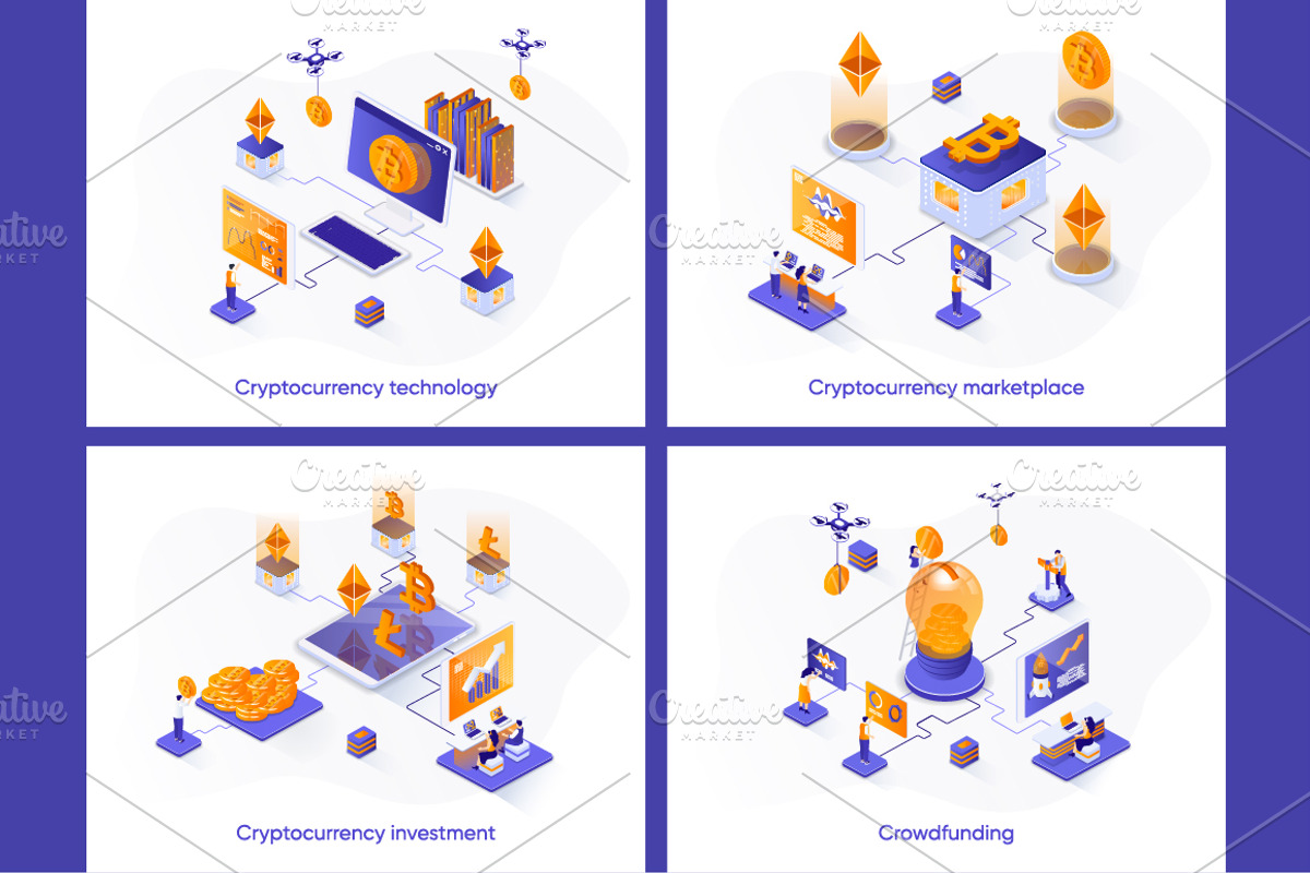 Isometric Concept Illustration Kit, a Templates & Theme by alexdndz (Photo 8 of 26)