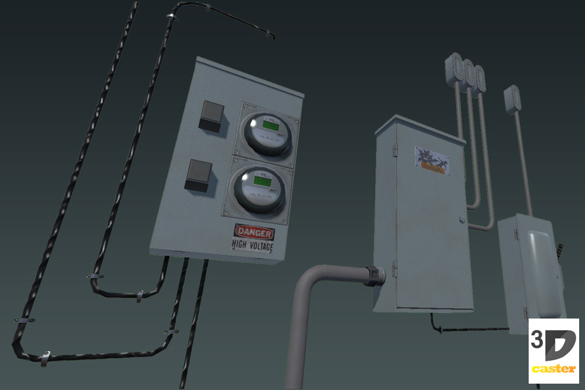 Electrical Control Panel #3, an Object 3D Model by 3DCaster (Photo 5 of 5)