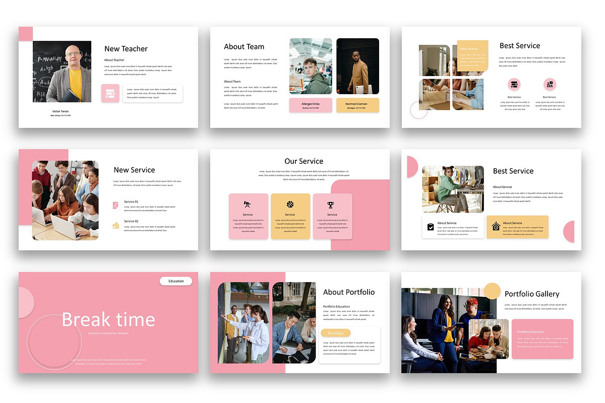 Tagliafico – Education PowerPoint, a Presentation Template by kreatifreya (Photo 4 of 5)