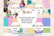 Beach Clipart Collection, an Object Illustration by GlamArtZhanna (Thumbnail 4 of 4)