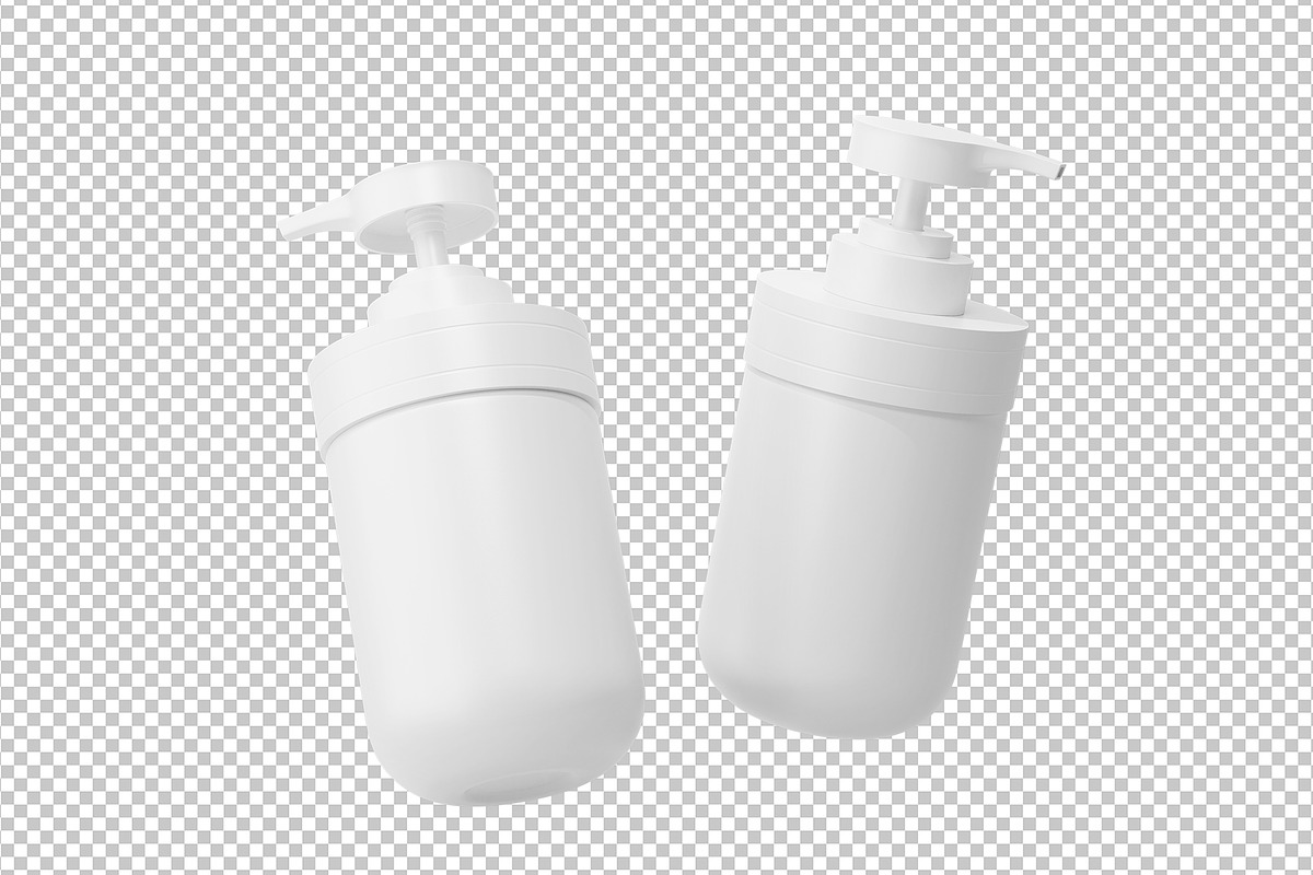 Pump Bottle Mockup, a Cups & Container Mockup by Akebareee (Photo 2 of 3)