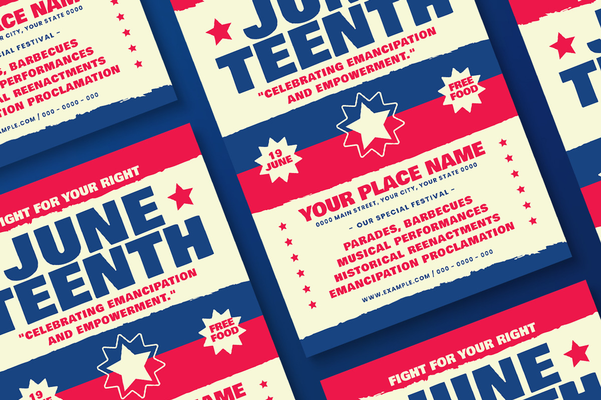 Celebration of Juneteenth Flyer, a Flyer Template by Tokosatsu (Photo 3 of 3)