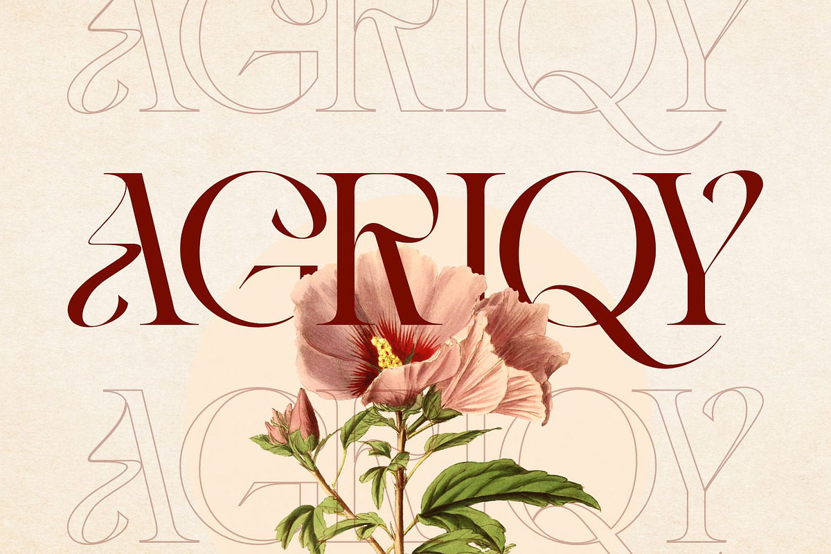 Vintage Agriqy - Modern Logo Serif, a Serif Font by Nirmana Visual (Photo 1 of 6)