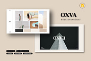 Oxva Brand Guidelines Google Slides, a Presentation Template by Fortyone (Thumbnail 1 of 9)