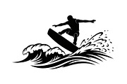Water Ski Silhouette Vector Bundle, an Illustration by Designs_River (Thumbnail 18 of 51)