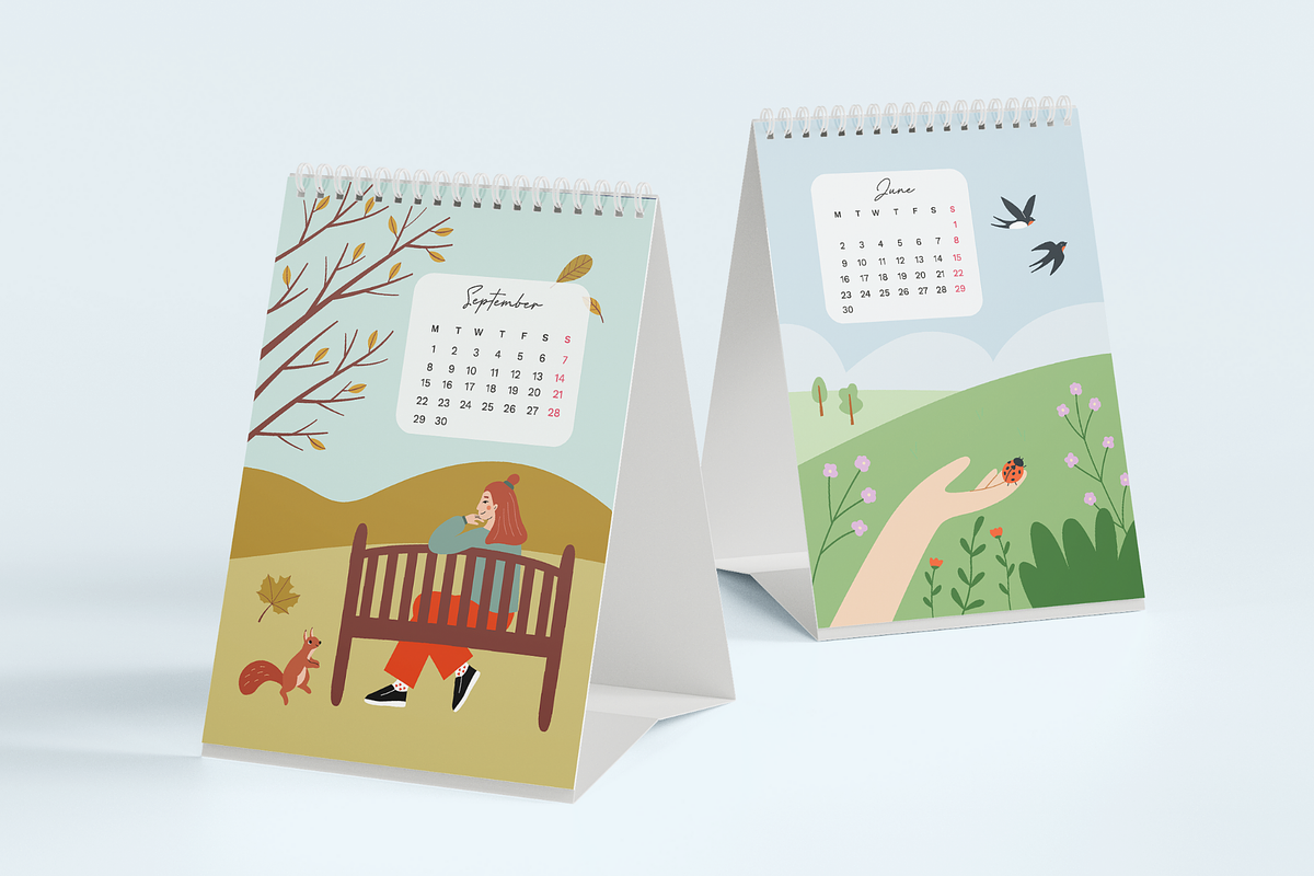 Illustrated Wall Calendar 2026, a Stationery Template by Ollyta May (Photo 7 of 8)