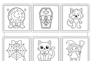 Spooky Art Bold and Easy Coloring, a Seasonal Illustration by Coco Bloom (Thumbnail 3 of 3)