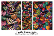 Fruits Cornucopia, a Pattern Graphic by Digital Art Creations (Thumbnail 1 of 6)