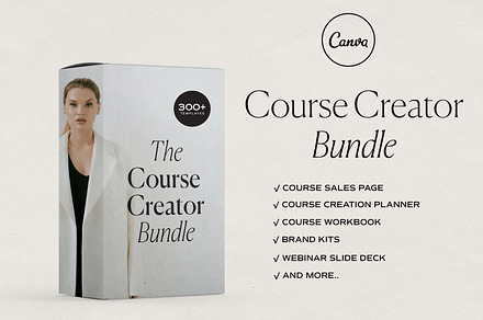 Course Creator Bundle Canva, a Marketing Template by HelloKarla