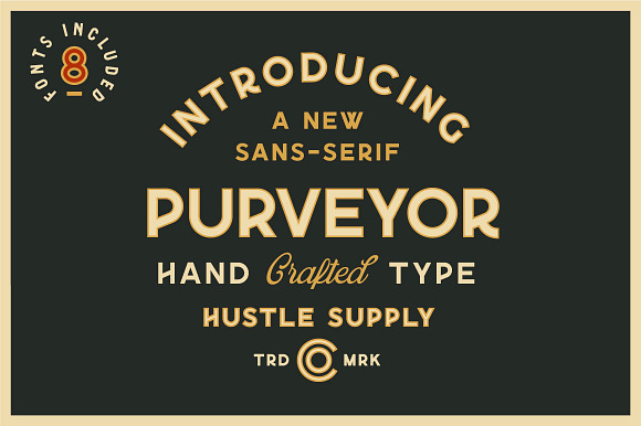 Purveyor - 8 Fonts Included preview 7