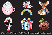 Jolly Kawaii Christmas Cute Holiday, an Illustration by RobertsArt (Thumbnail 4 of 7)