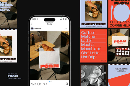 Foam – Instagram Feed Templates, a Social Media Template by Twelve Four Studio