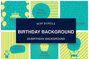 Happy Birthday Backgrounds Bundle, an Illustration by naem021 (Thumbnail 2 of 3)
