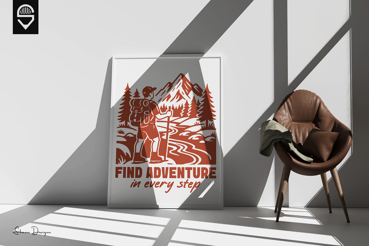 Hiking And Nature Explorer T-shirt, a Graphic by shaondesigns (Photo 4 of 5)