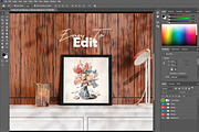Wood Wall Art Mockup, a Household Mockup by Mehedi Hasan (Thumbnail 3 of 3)