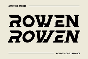 Rowen Bold Slab Font