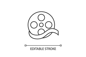 Documentary film pixel perfect icon, an Outline Icon by IMG Visuals