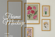 Frame Mockup for Poster Gallery Wall, a Product Mockup by SigaSigaMockup (Thumbnail 1 of 4)