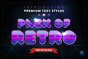 Retro #1 - 20 Text Styles, a Layer Style Add-On by Jonas Stensgaard (Thumbnail 4 of 23)