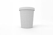Ice Cream Tub Mockup, a Packaging Mockup by Qaleb Studio (Thumbnail 2 of 3)