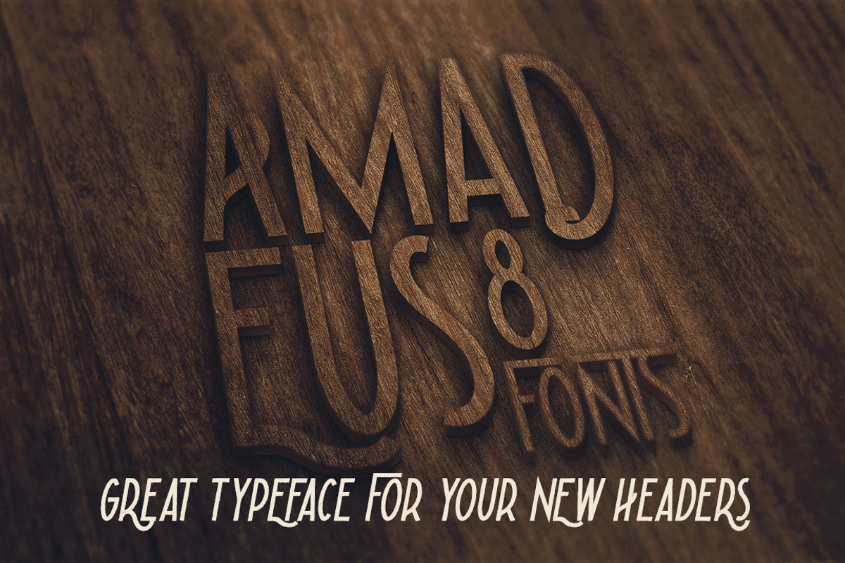 Amadeus - Display Font preview 5