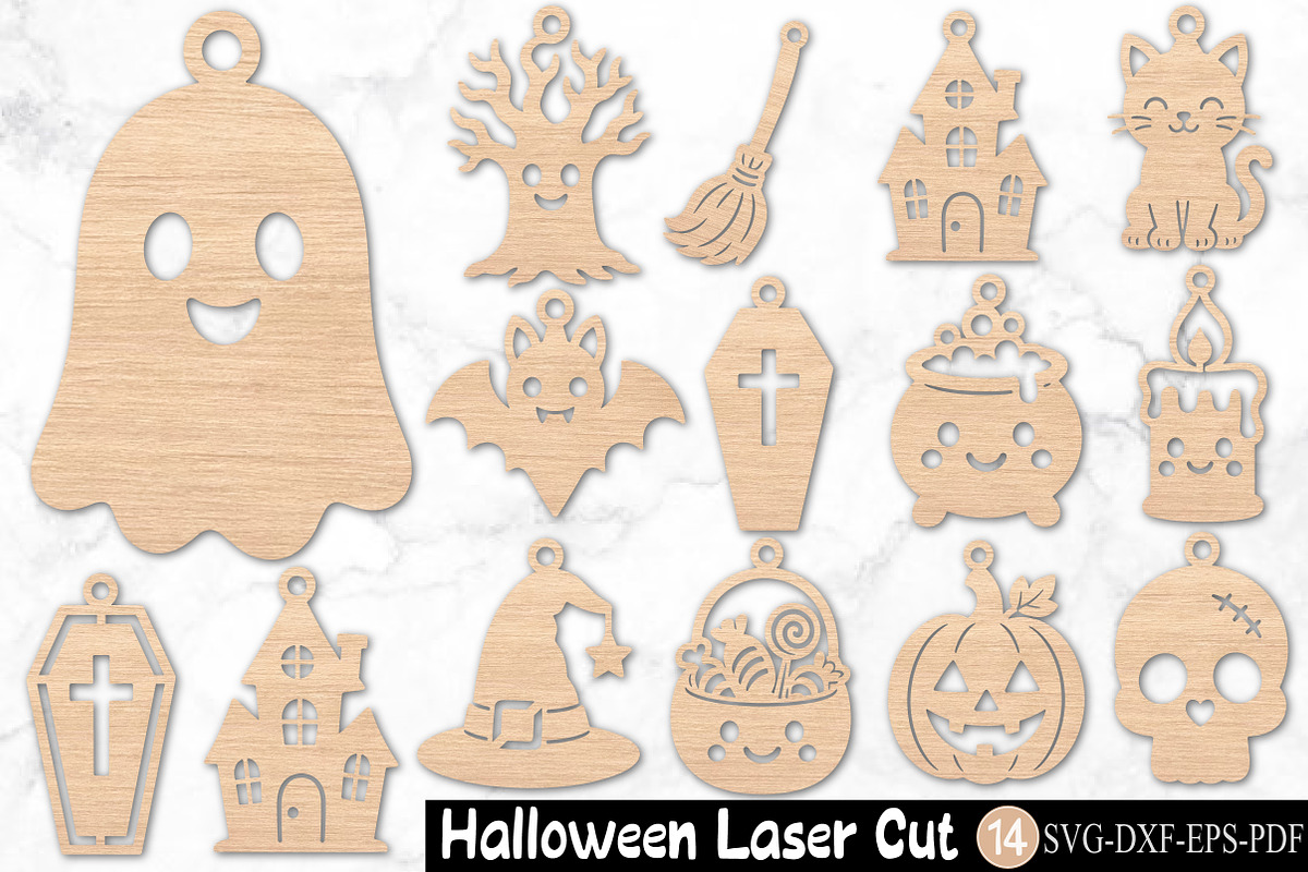 Halloween Laser Cut Bundle SVG, an Object Graphic by Rose Art (Photo 3 of 3)