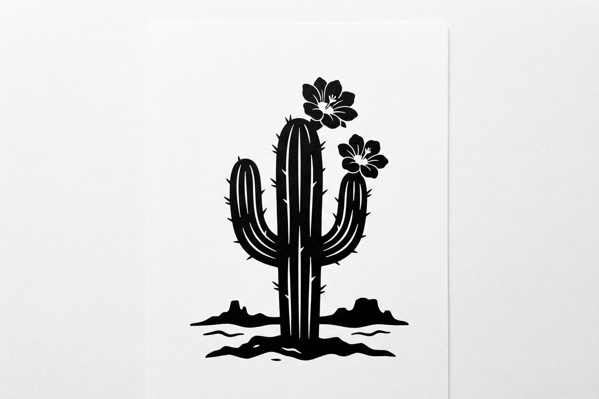 60 Desert Cactus Floral Silhouette, a Seasonal Illustration by Amazin_art (Photo 20 of 38)