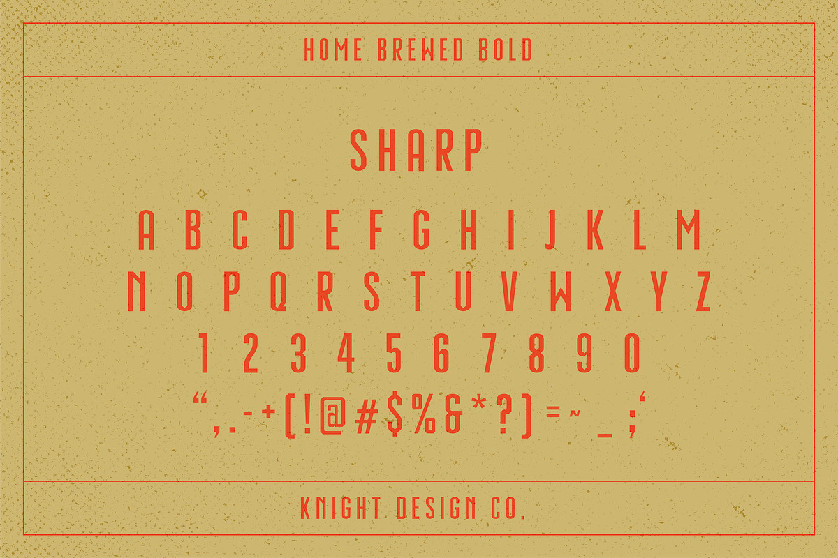 Home Brewed Bold - Industrial Font preview 6