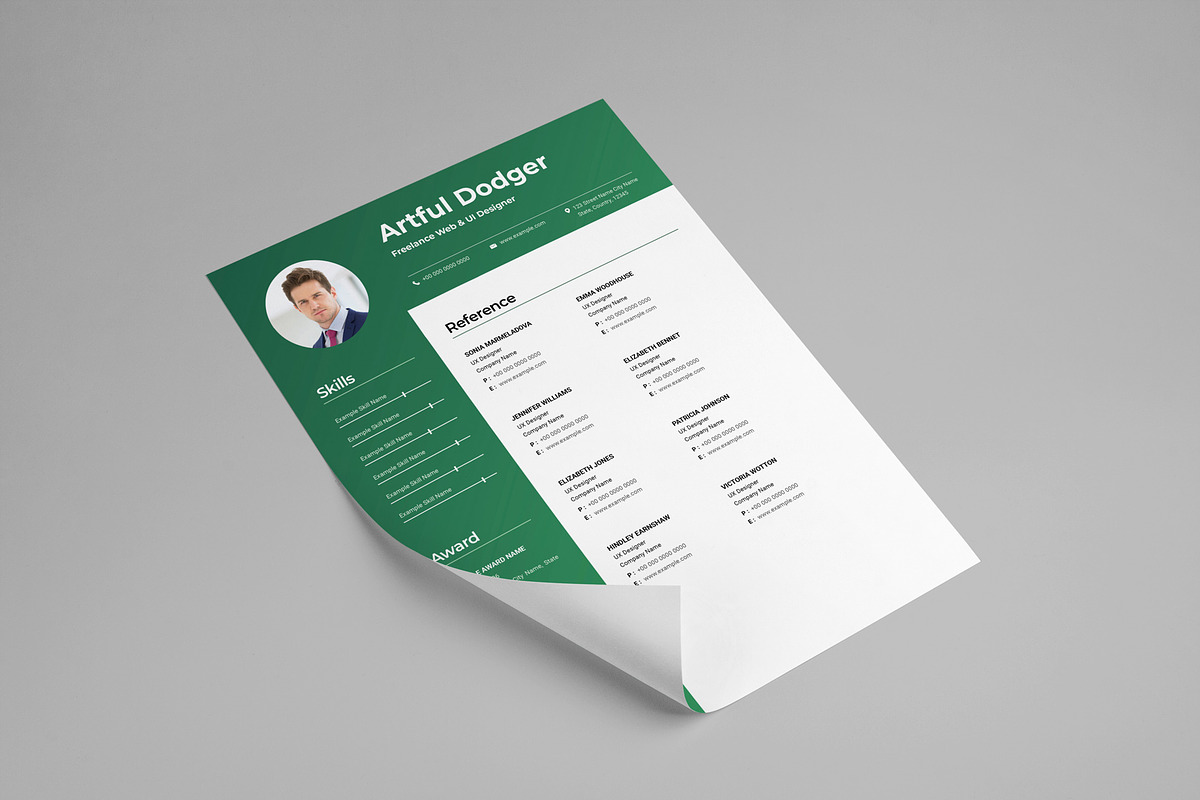 Professional Resume Template – Cover, a Resume Template by PixelStudio (Photo 4 of 5)
