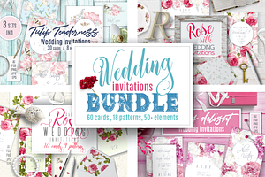 Wedding invitations BUNDLE