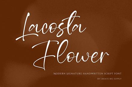 Lacoste Flower Signature Handwriting