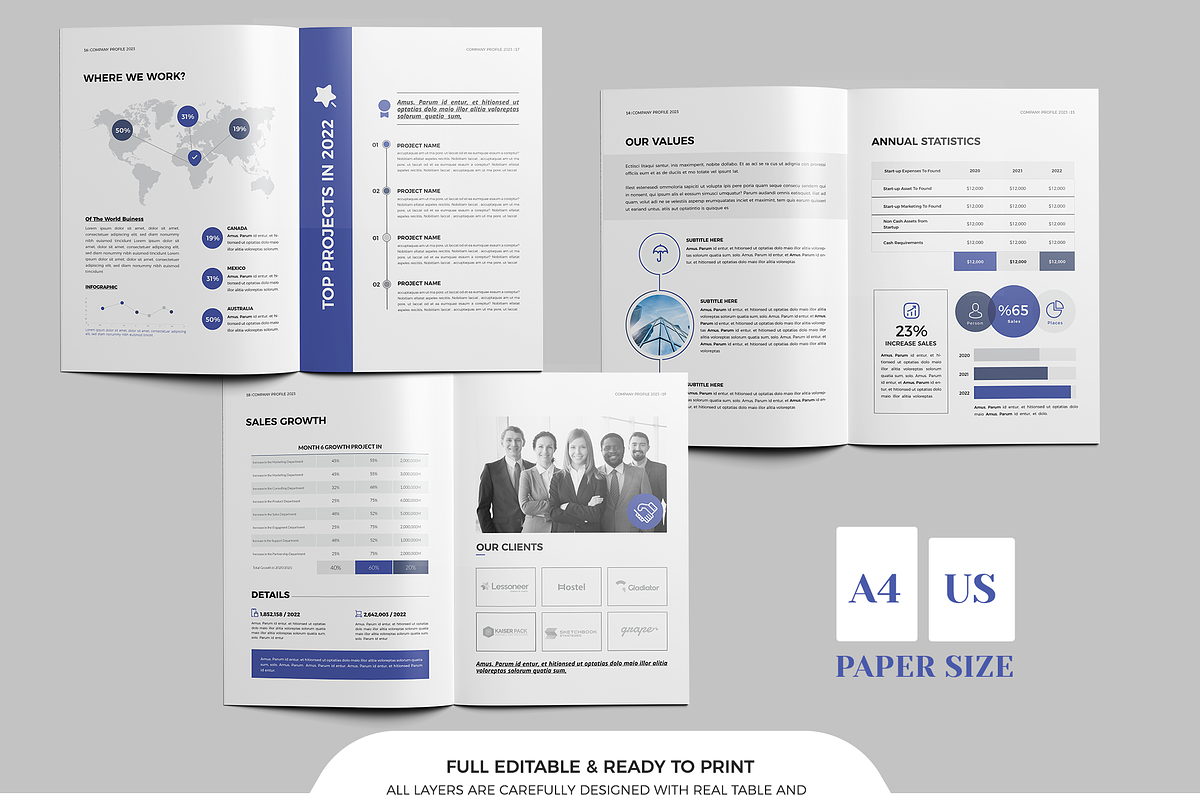 Canva Company Profile, Docx |PPT| ID, a Brochure Template by Template Zone (Photo 6 of 12)