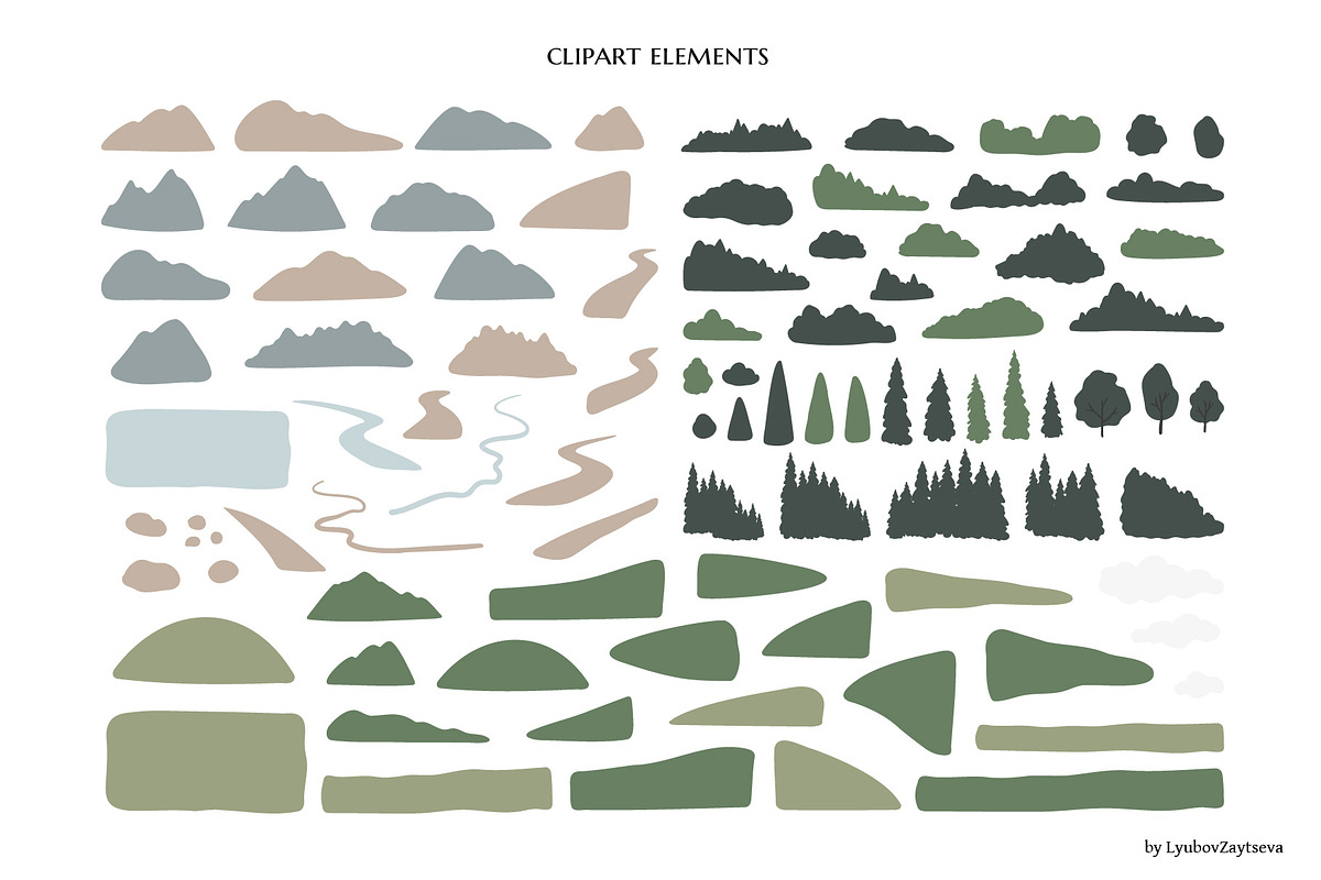 Mountain trip | landscape creator, a Decorative Illustration by LyubovZaytseva (Photo 2 of 16)