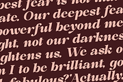 Shiny Black - Elegant Serif Typeface, a Serif Font by MaikoHatta (Thumbnail 9 of 9)