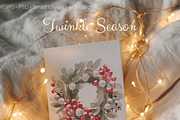 Twinkle Season Christmas Card Mockup, a Product Mockup by NikiArts (Thumbnail 2 of 9)