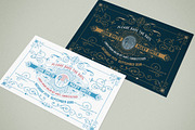 Mega Set Vintage Wedding Invitations, an Invitation Template by OneVectorStock (Thumbnail 8 of 18)