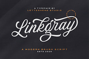 Linkgray Script, a Script Font by Letterhend Studio (Thumbnail 1 of 10)