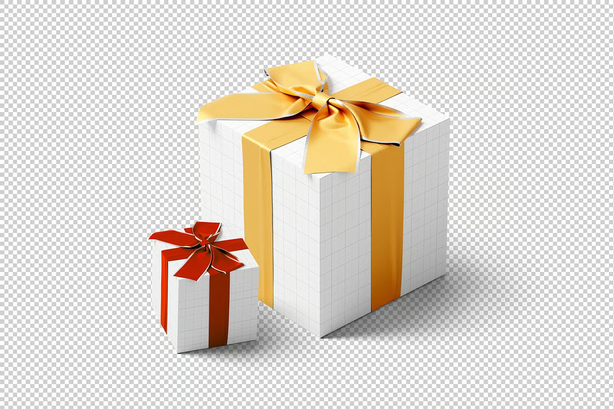 High Quality Gift Box Mockup, a Packaging Mockup by zpackcreative (Photo 6 of 8)