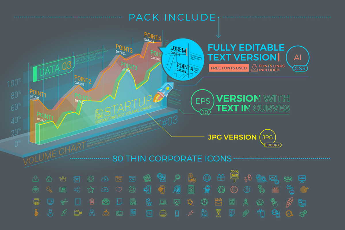 Colorful Corporate Infographics, a Finance Illustration by ConceptCafe (Photo 7 of 7)