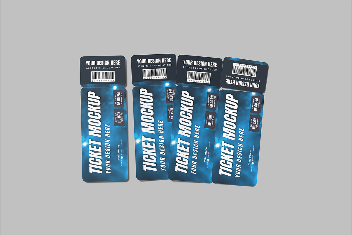 Ticket Mockup, a Print Template by lamorastudio (Photo 7 of 11)