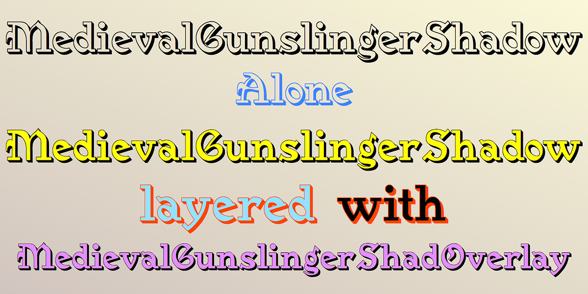 Medieval Gunslinger, a Blackletter Font by Ingrimayne Type (Photo 4 of 5)