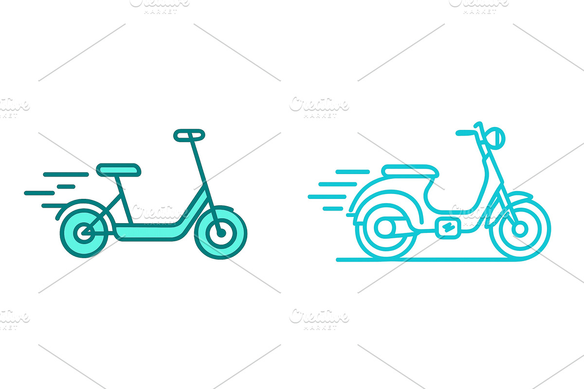 Electric scooter and bike designs, a Technology Illustration by ZinetroN