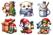 Peeking Christmas Sublimation Cipart, an Illustration by Daily.Designs (Thumbnail 3 of 5)