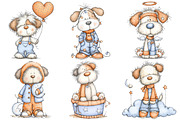Whimsical Cute Dog Sublimation, an Illustration by Pixels.Craft (Thumbnail 6 of 6)