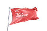 Flag Mockup, a Product Mockup by GraphicsPixel (Thumbnail 3 of 3)