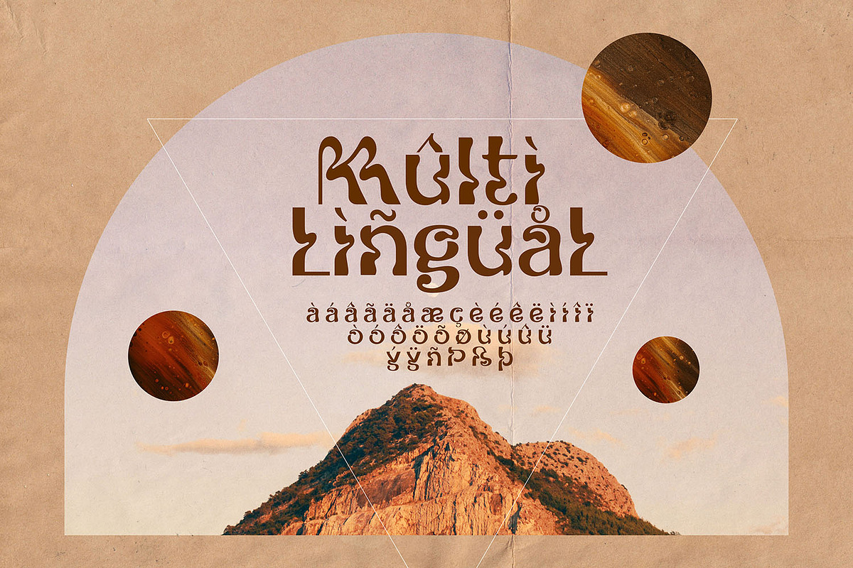 Kooltura - Psychedelic Type, a Symbol Font by ikiiko (Photo 5 of 5)