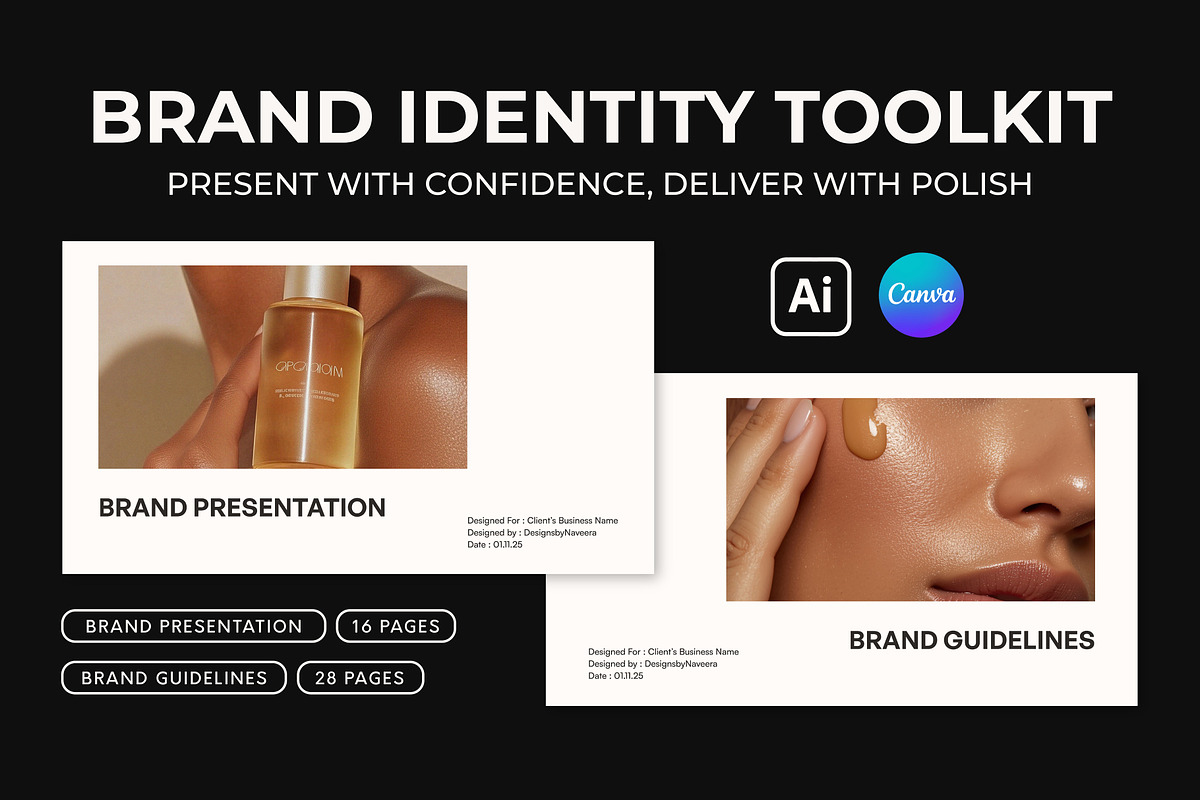 Branding Kit Template, a Branding & Logo Template by Naveera Aftab (Photo 1 of 7)